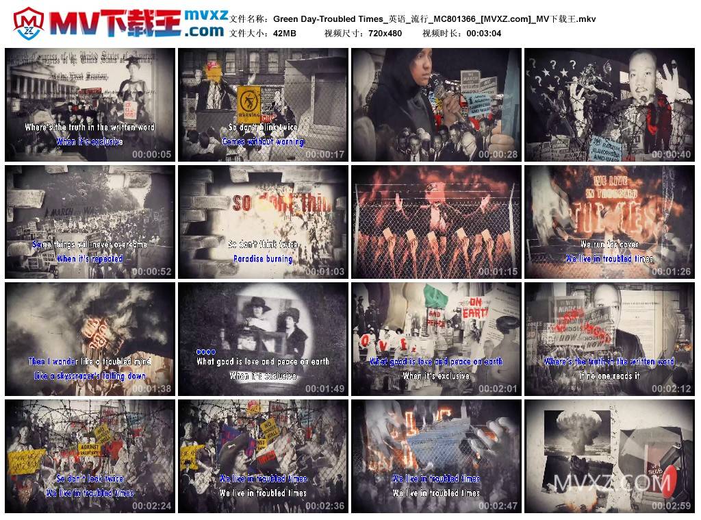 Green Day-Troubled Times_英语_流行_MC801366